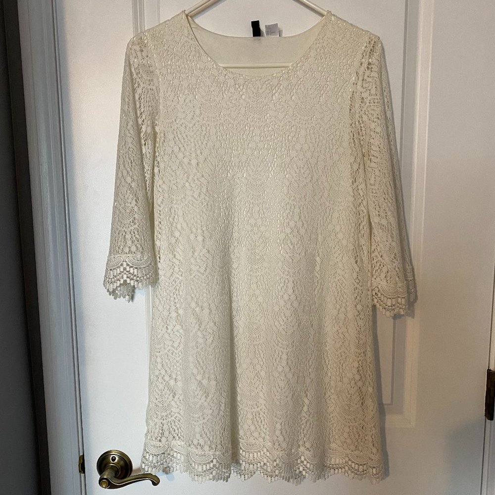 H&M Lace 3/4 Sleeve Dress
